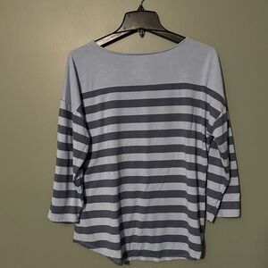 Striped Blue Women's Top